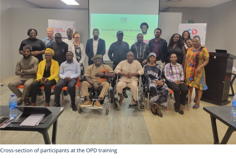 Participants at a Centre for Inclusive Development training session for media practitioners